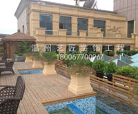 歐式造型屋頂園林