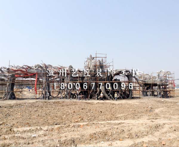 生態(tài)園林老古樹施工