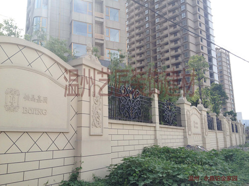 小區(qū)園林圍墻鉑金嘉園