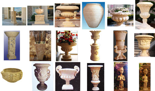 grc水泥花盆，玻璃鋼花盆，砂巖花盆